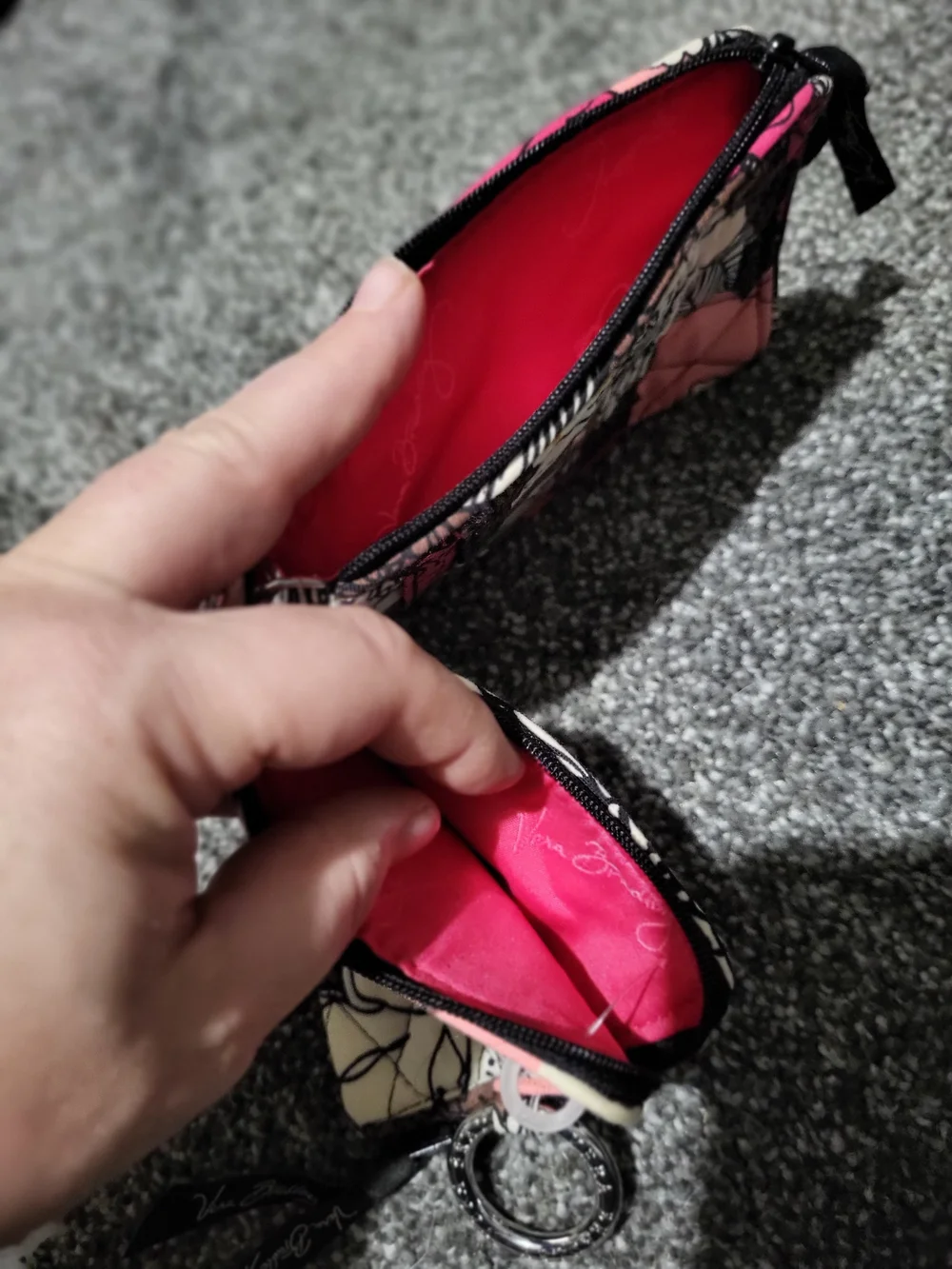 Vera Bradley Pink Floral Quilted Wallet